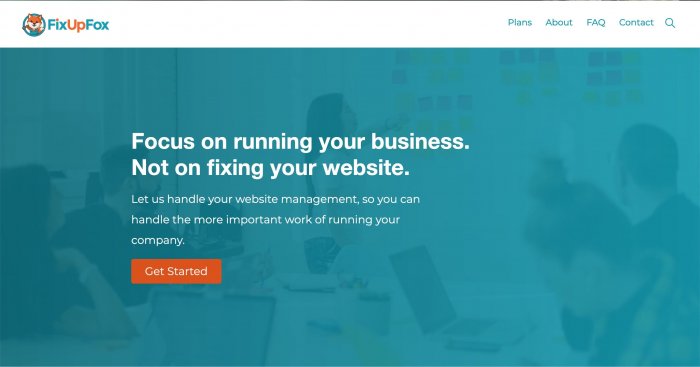 Captura de pantalla de una página web que tiene un error