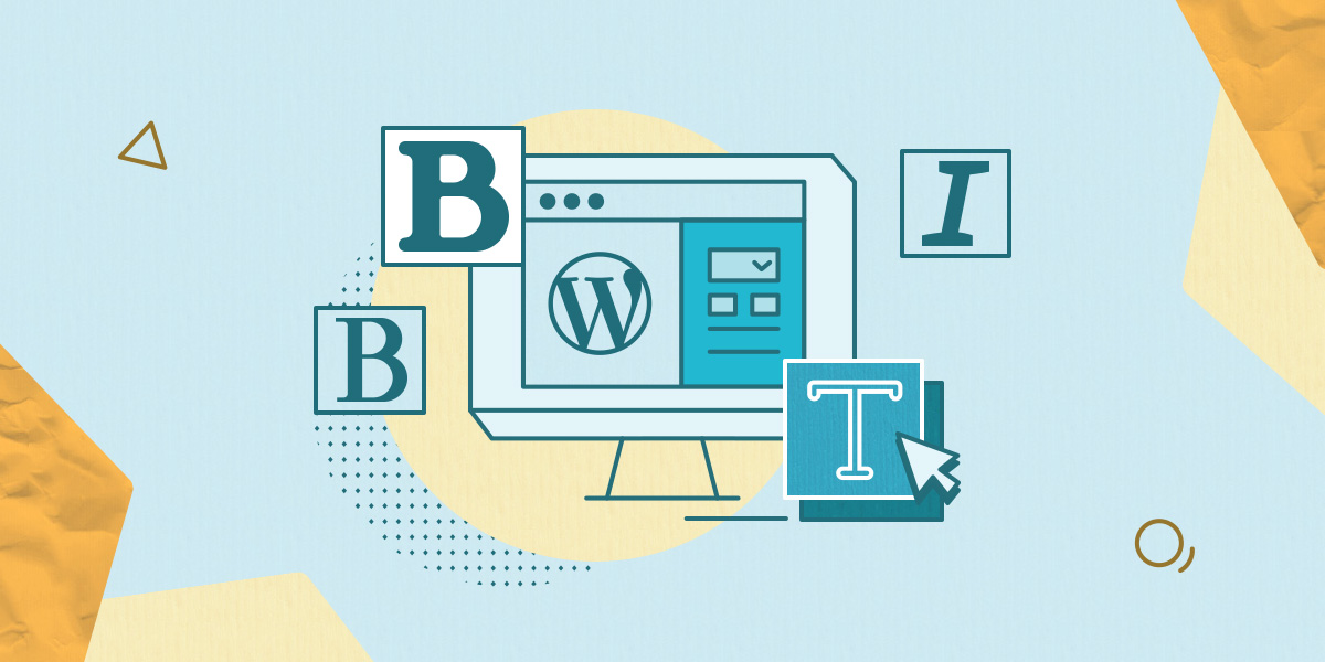 Ilustración fuentes WordPress