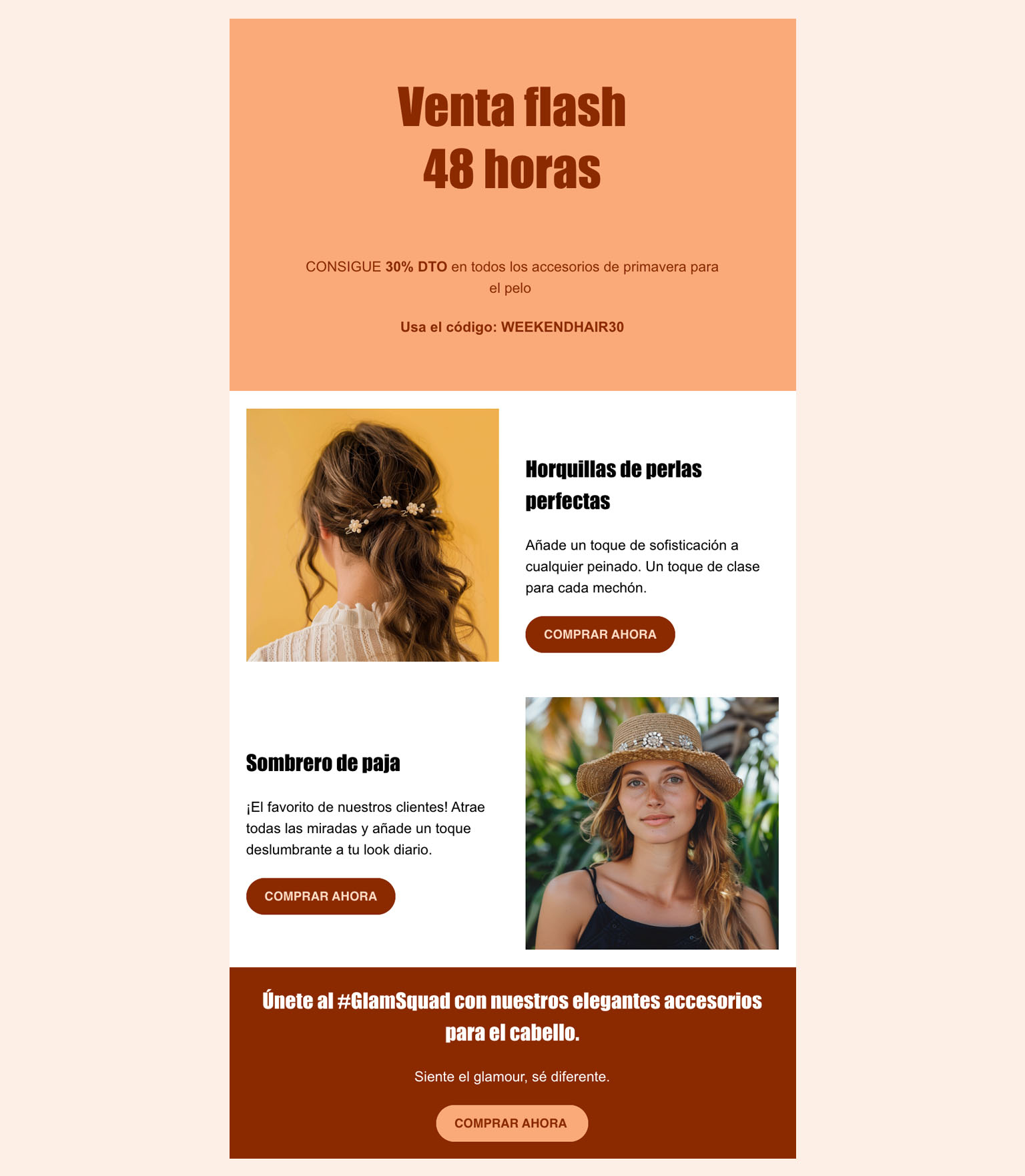 Captura de email sobre promoción limitada
