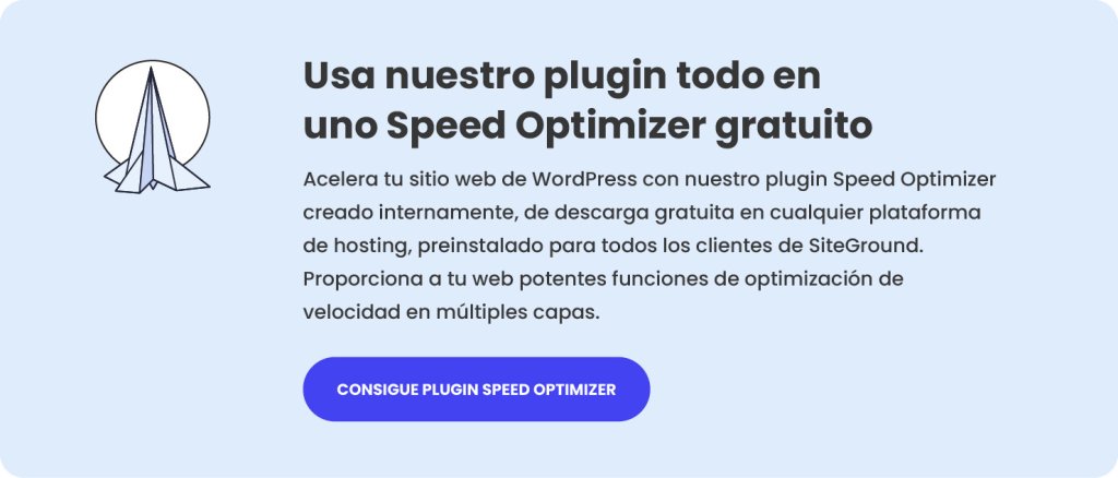 CTA del plugin de Speed Optimizer