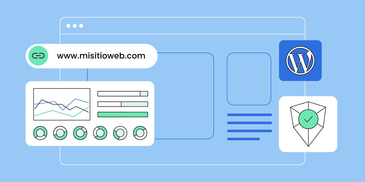 Ilustración hosting WordPress