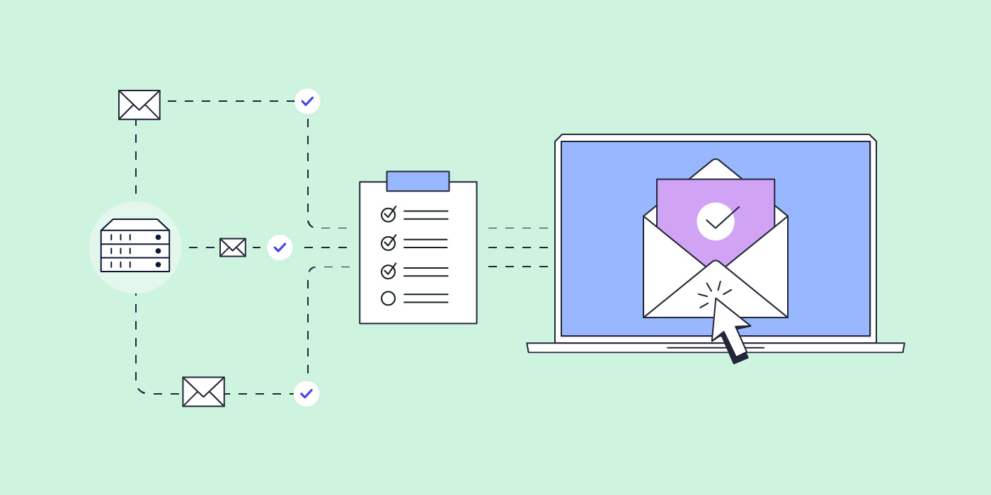 Ilustración entrega de emails