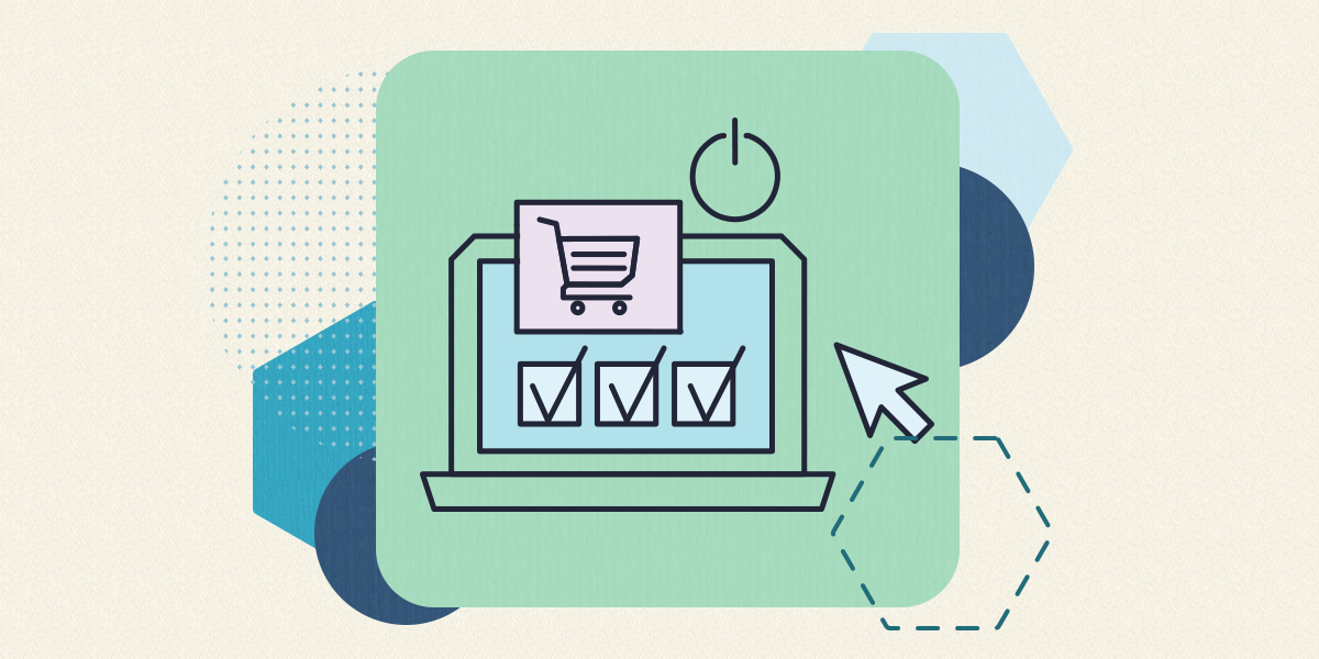 Ilustración de tienda online