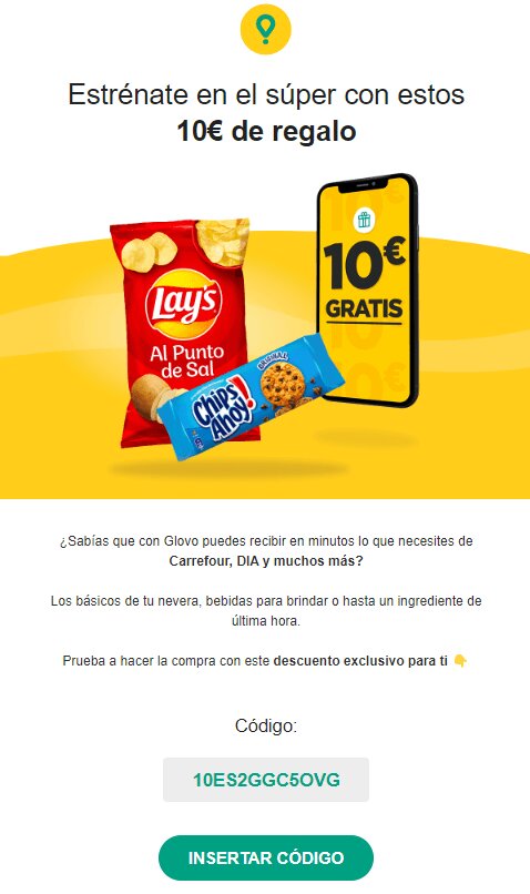 Captura de código de oferta