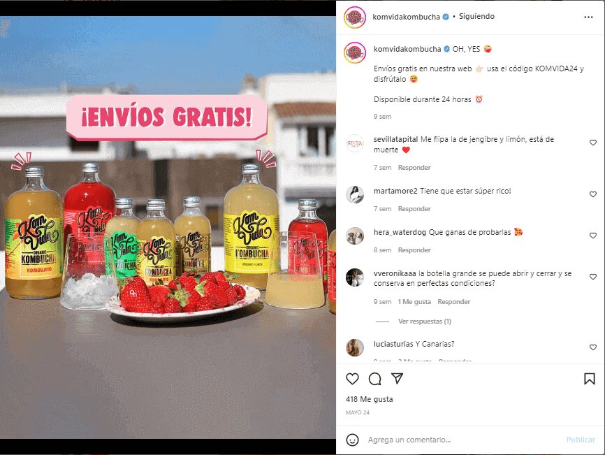Captura de cupón en redes sociales