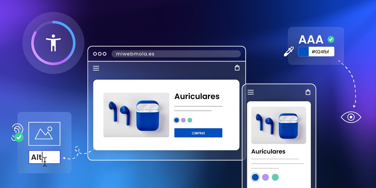 Página web con diferentes recursos y ayudas para mejorar la accesibilidad web.