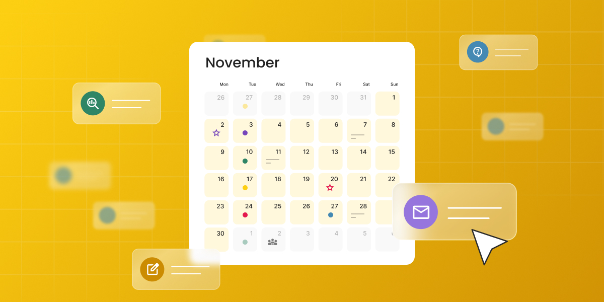 Ilustración calendario editorial
